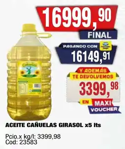Maxiconsumo Cañuelas aceite girasol oferta