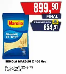 Maxiconsumo Marolio semola oferta