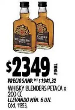 Supermercados Yaguar Blenders petaca whisky oferta