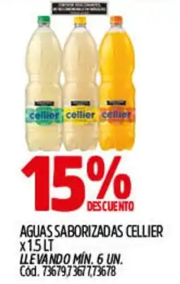 Supermercados Yaguar Cellier aguas saborizadas oferta