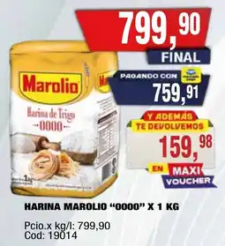 Maxiconsumo Marolio harina "0000" oferta
