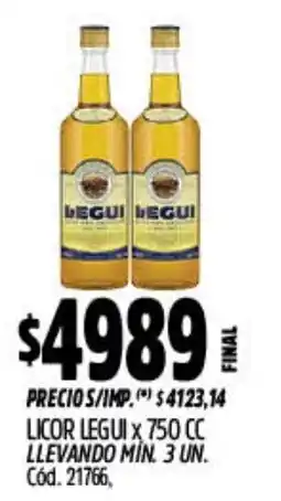 Supermercados Yaguar Legui licor oferta