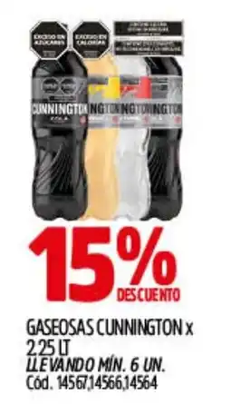 Supermercados Yaguar Cunnington gaseosas oferta