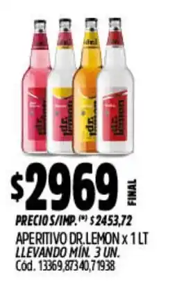 Supermercados Yaguar Dr.lemon aperitivo oferta