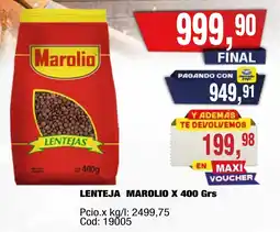 Maxiconsumo Marolio lenteja oferta