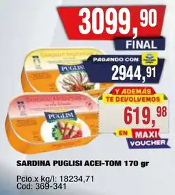Maxiconsumo Puglisi sardina acei-tom oferta