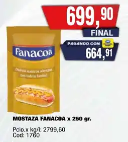 Maxiconsumo Fanacoa mostaza oferta