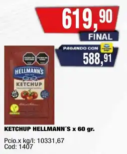 Maxiconsumo Hellmann's ketchup oferta