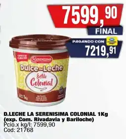 Maxiconsumo La serenisima d.leche colonial oferta