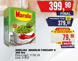 Maxiconsumo Marolio arvejas t/recart oferta