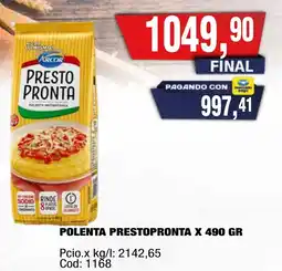 Maxiconsumo Arcor prestopronta polenta oferta