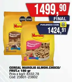 Maxiconsumo Marolio cereal almoh.choco/ frut. oferta