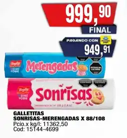Maxiconsumo Sonrisas-merengadas galletitas oferta