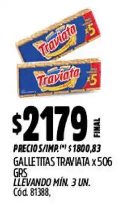 Supermercados Yaguar Traviata galletitas oferta
