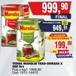 Maxiconsumo Marolio yerba trad-dorada oferta