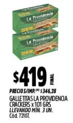 Supermercados Yaguar La providencia galletitas crackers oferta