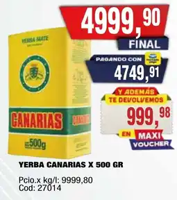 Maxiconsumo Canarias yerba oferta