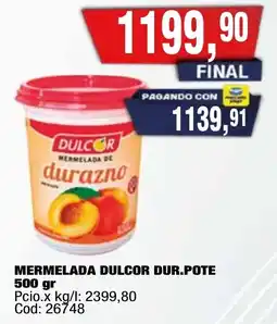 Maxiconsumo Dulcor mermelada dur.pote oferta