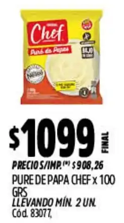 Supermercados Yaguar Chef pure de papa oferta