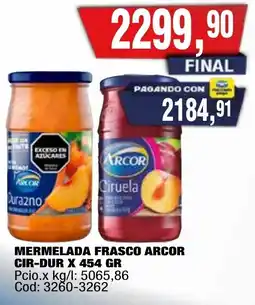 Maxiconsumo Arcor mermelada frasco cir-dur oferta