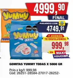 Maxiconsumo Yummy gomitas todas oferta