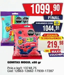 Maxiconsumo Mogul gomitas oferta