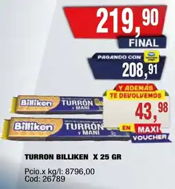 Maxiconsumo Billiken turron oferta