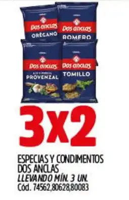Supermercados Yaguar dos anclas especias y condimentos oferta