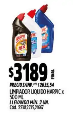 Supermercados Yaguar Harpic limpiador liquido oferta