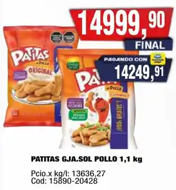 Maxiconsumo Gja.sol patitas pollo oferta