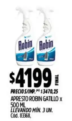 Supermercados Yaguar Robin apresto gatillo oferta