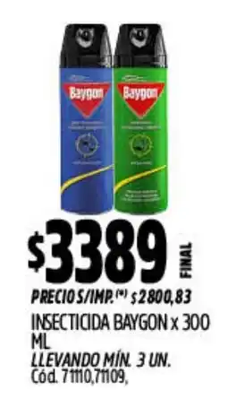 Supermercados Yaguar Baygon insecticida oferta