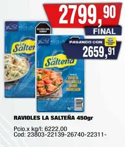 Maxiconsumo La salteña ravioles oferta
