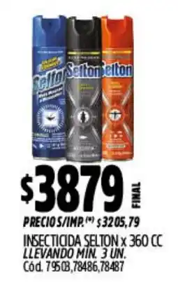 Supermercados Yaguar Selton insecticida oferta