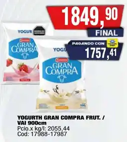 Maxiconsumo Yogurth gran compra frut. / vai oferta