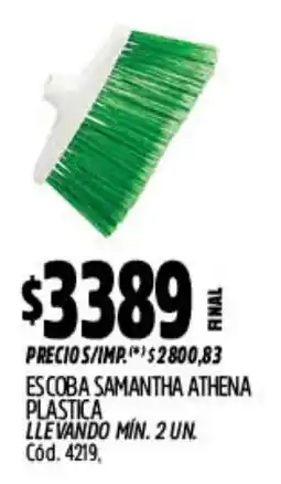 Supermercados Yaguar Escoba samantha athena plastica oferta