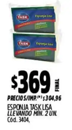Supermercados Yaguar Task esponja lisa oferta