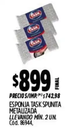 Supermercados Yaguar Task esponja spunita metauzada oferta