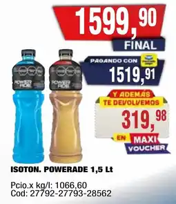 Maxiconsumo Powerade isoton. oferta