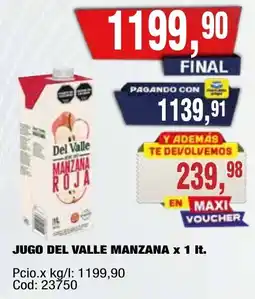 Maxiconsumo Del valle jugo manzana oferta