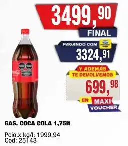 Maxiconsumo Coca cola gas. oferta