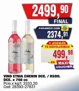 Maxiconsumo Etnia vino chenin dce. / rsdo. dce. oferta