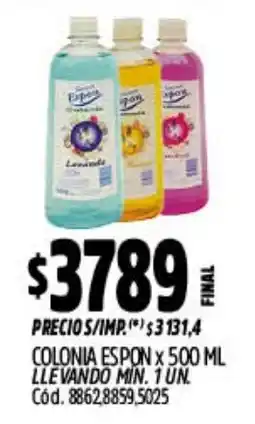 Supermercados Yaguar Espon colonia oferta