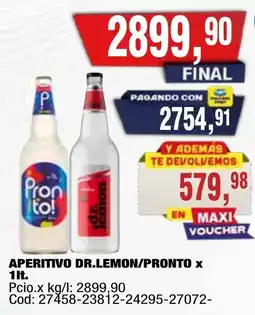 Maxiconsumo Dr.lemon/pronto aperitivo oferta