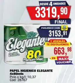 Maxiconsumo Elegante papel higienico oferta