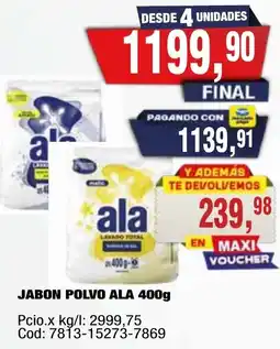 Maxiconsumo Ala jabon polvo oferta