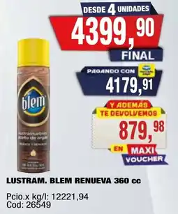 Maxiconsumo Blem lustram. renueva oferta