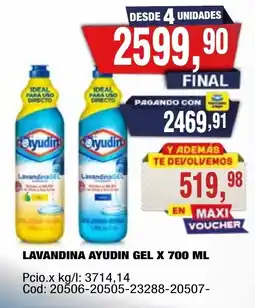 Maxiconsumo Ayudín lavandina gel oferta