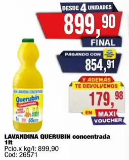 Maxiconsumo Querubín lavandina concentrada oferta