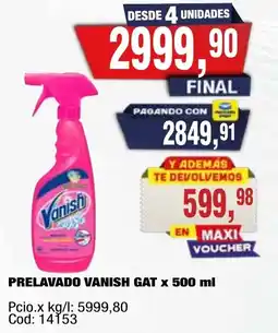 Maxiconsumo Vanish prelavado gat oferta